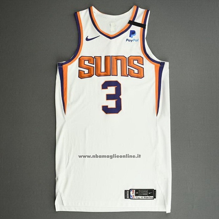 Maglia Phoenix Suns Chris Paul #3 Association Autentico 2021 Bianco